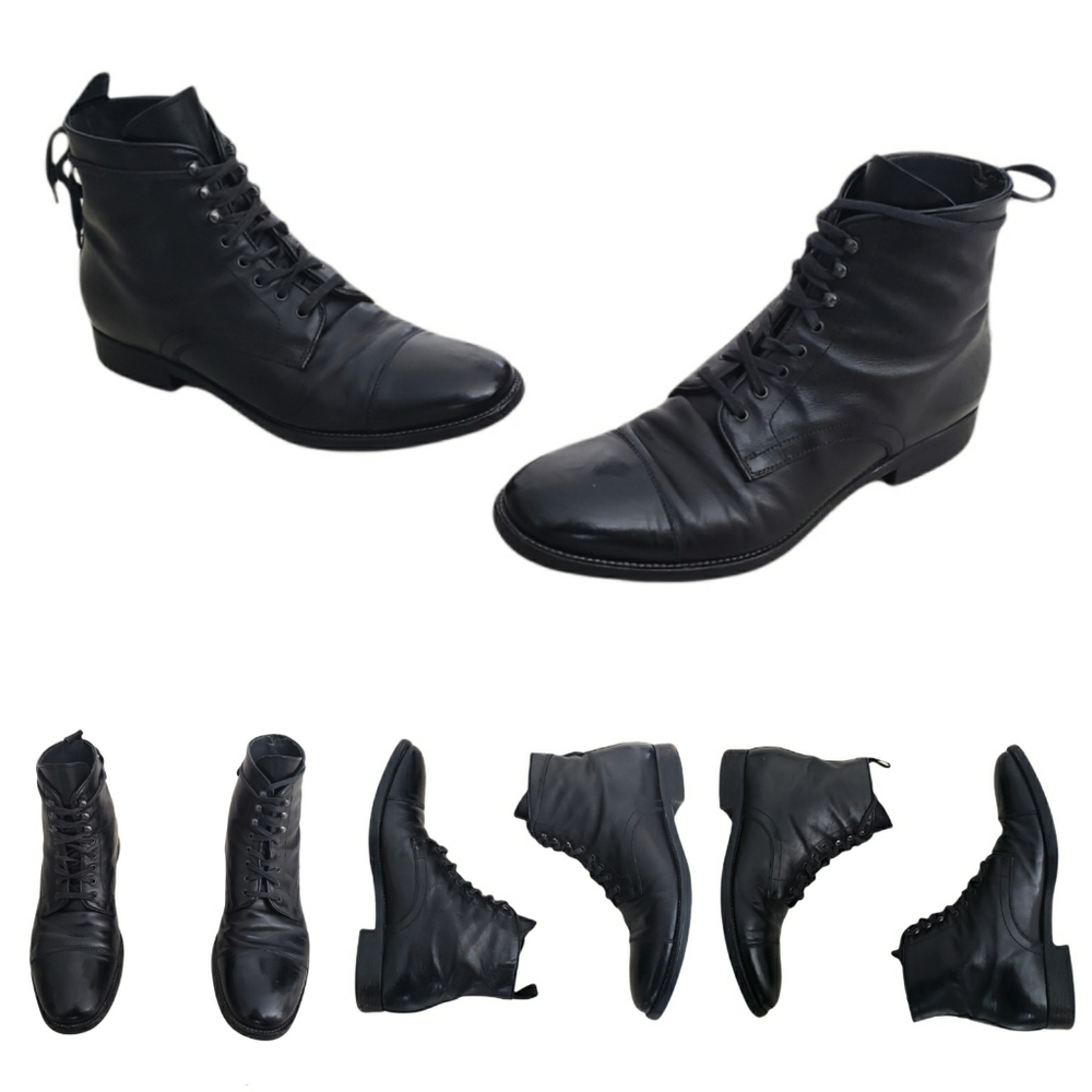 *Two different sizes* Too Boot New York Adam Derrick Made in Italy Leather Boots